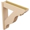 Ekena Millwork 8-in W x 34-in D x 38-in H Funston Slat Rough Cedar Woodgrain TimberThane Outlooker, Primed Tan OUTUR080X34X38FST24RCPR - alternate 6